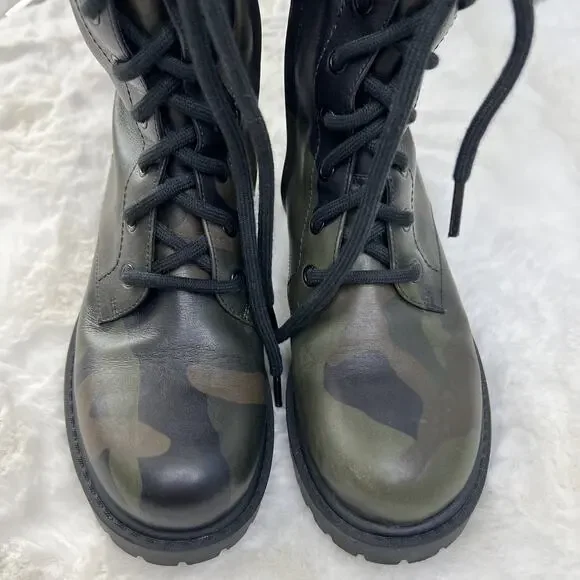 MICHAEL KORS-Military Boots/Calf High-Made in Italy-Worn 1x-No Box - Picture 4 of 16